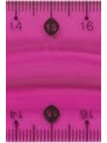 Lineāls 30 cm Colour, rozā BRUNNEN