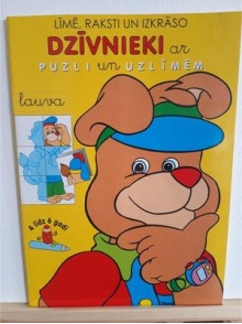 Lauva. Dzīvnieki ar puzli un* uzlīmēm Lauva. Dzīvnieki ar puzli un* uzlīmēm