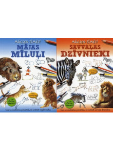 Grāmatu komplekts Mācies zīmēt 2 Grāmatu komplekts Mācies zīmēt 2