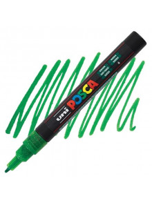 Marķieris ūdens bāzes UNI Posca PC-3ML glitter zaļš (6)