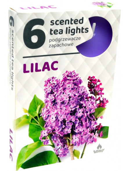 Tējas svecītes, 6 gab.LILAC 334  Tējas svecītes, 6 gab.LILAC 334