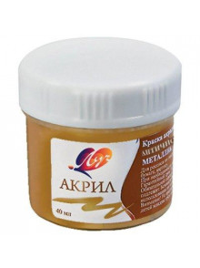 Akrīla krāsa LUČ Metallic antik.zelta 40ml.