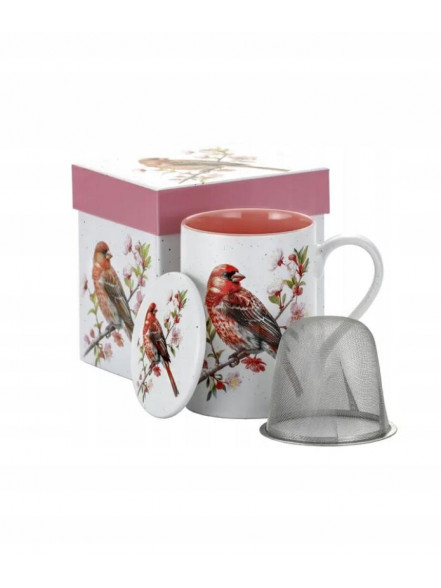 Krūze 300ml ar sietiņu un vāciņu