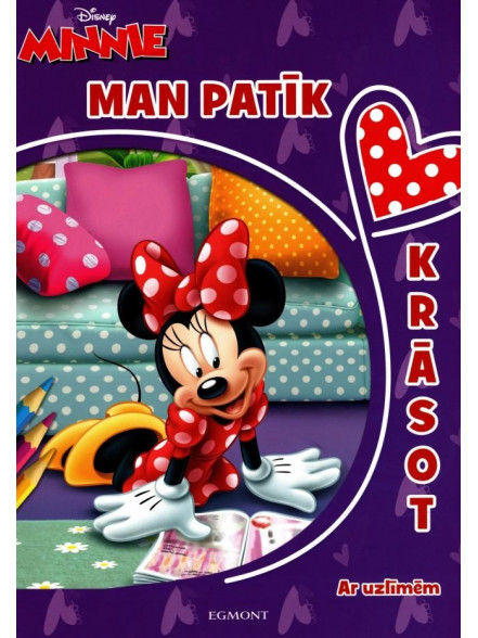 Minnie. Man patīk krāsot. Ar uzlīmēm. Disney
