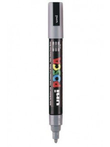 Marķ.ūdens bāzes UNI Posca PC-5M pelēks(37)