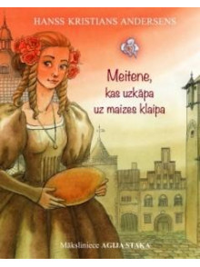 Meitene, kas uzkāpa uz maizes klaipa Meitene, kas uzkāpa uz maizes klaipa
