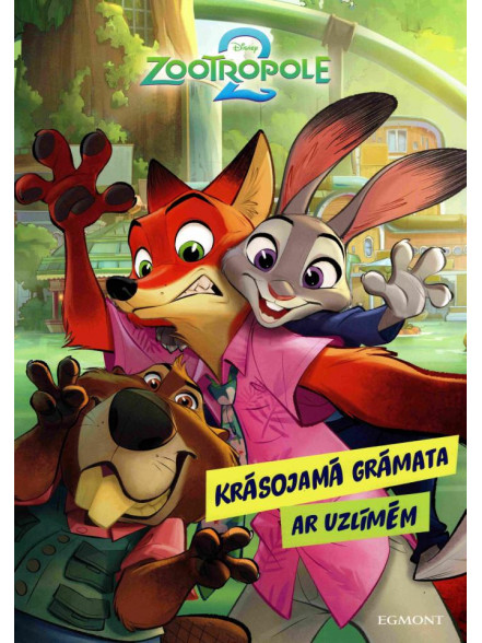 Zootropole 2. Krāsojamā grāmata. Ar uzlīmēm. Disney