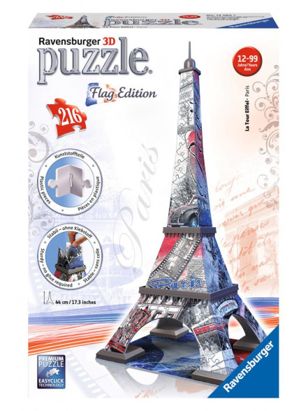 3D puzzle Flag Edition Eiffel  Tower