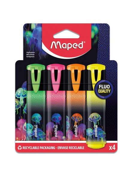 Teksta marķieri MAPED Deepsea Paradise 4 krāsas