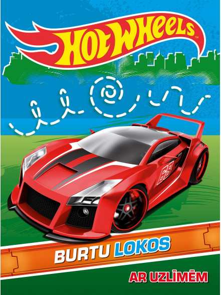 Hot Weels. Burtu lokos. Ar uzlīmēm Hot Weels. Burtu lokos. Ar uzlīmēm