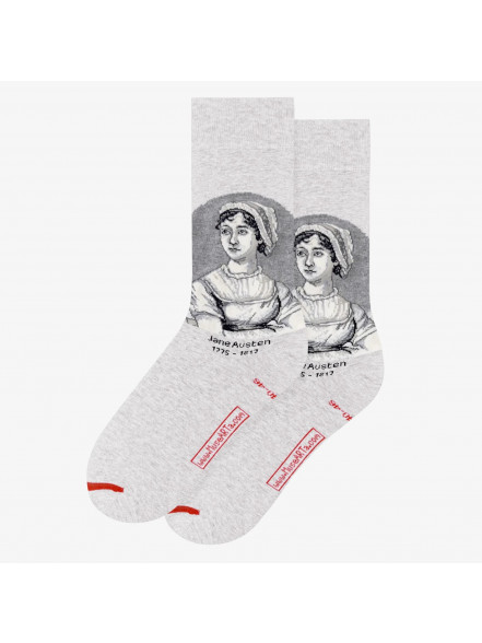 Zeķes Cassandra Austen - Portrait of Jane Austen, izm. 36-40, pelēkas