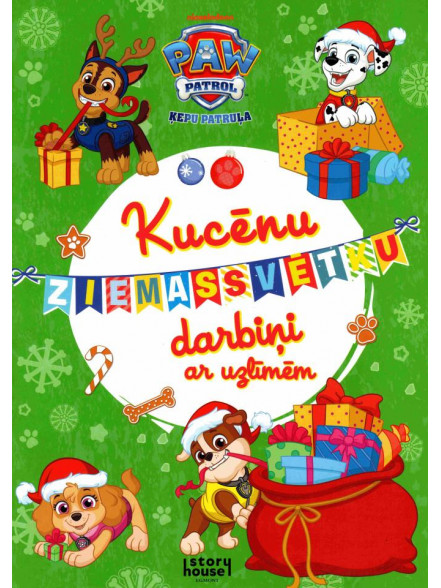 Paw Patrol. Kucēnu Ziemassvētku darbiņi ar uzlīmēm 