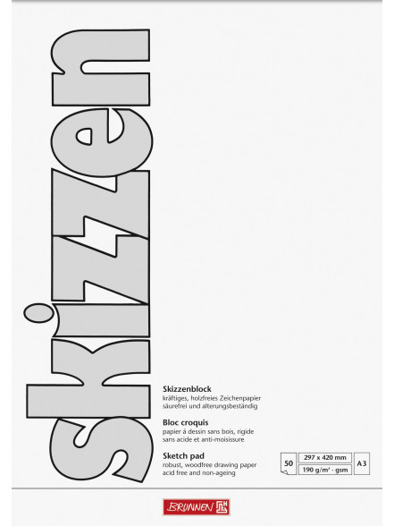 Skiču Bloks A3 190gsm, 50 lapas