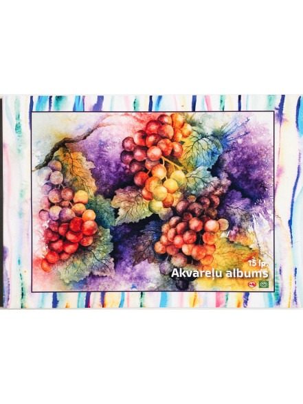 Akvareļu  papīrs A3 210g/m² 15lp