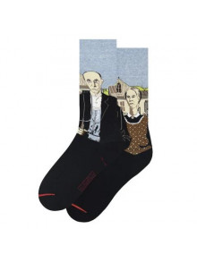 Zeķes Grant Wood - American Gothic, izm. 40-46, zilas