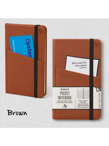Blociņš Bookaroo POCKET (A6) - brūns