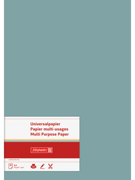 Papīrs A4 120gsm, zilpelēks, 35gab.