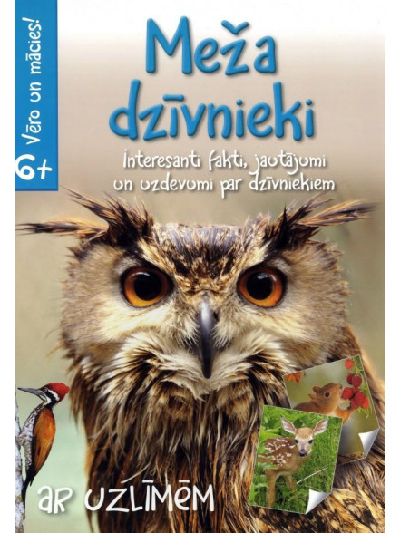 Meža dzīvnieki. Vēro un mācies! 6+ ar uzlīmēm Meža dzīvnieki. Vēro un mācies! 6+ ar uzlīmēm
