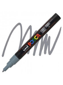 Marķieris ūdens bāzes UNI Posca PC-3M pelēks (37)