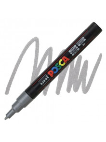 Marķieris ūdens bāzes UNI Posca PC-3M sudraba (26)