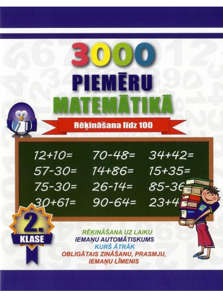 Rēķināšana 1-10. 3000 piemēru  matemātikā Rēķināšana 1-10. 3000 piemēru  matemātikā