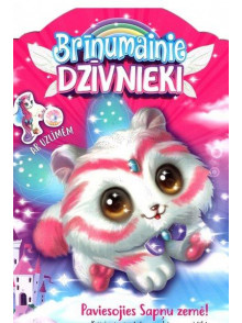 Brīnumainie dzīvnieki. Krāsojamā grāmata ar uzlīmēm