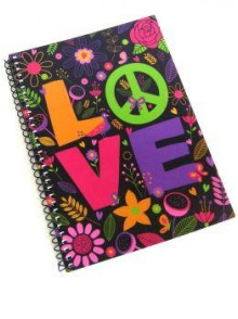 Klade ar spirāli ECONOMIX  VALENTINE:Love A5 (80), PP vāks