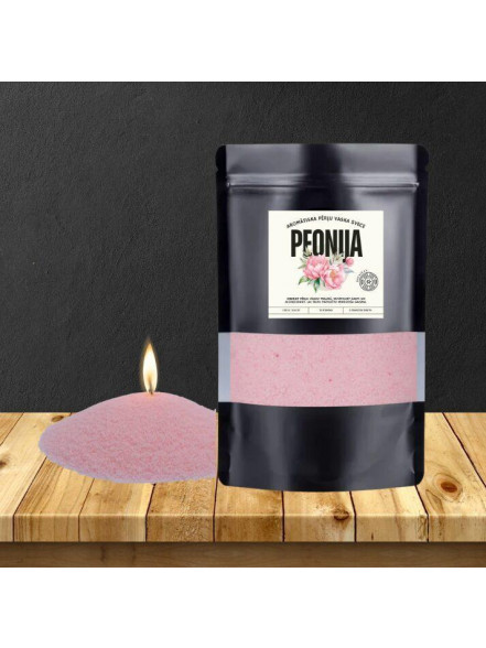 Pērļu vaska svece Peonija