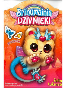 Brīnumainie dzīvnieki. Zelta tuksnesī. Krāsojamā grāmata ar uzlīmēm