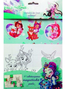Izkrāso un līmē uzlīmes! Enchantimals