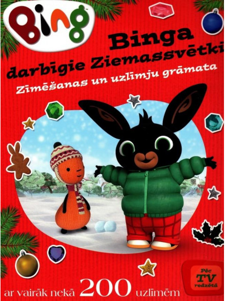 Binga darbīgie Ziemassvētki. Zīmēšanas un uzlīmju grāmata Binga darbīgie Ziemassvētki. Zīmēšanas un uzlīmju grāmata