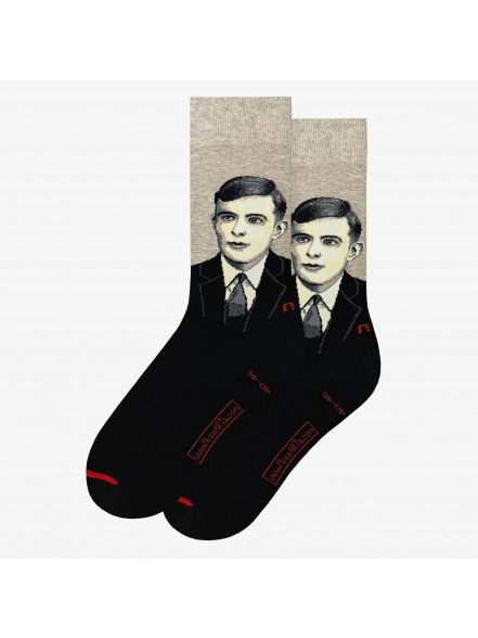 Zeķes Science & History - Alan Turing, izm. 40-46, melnas