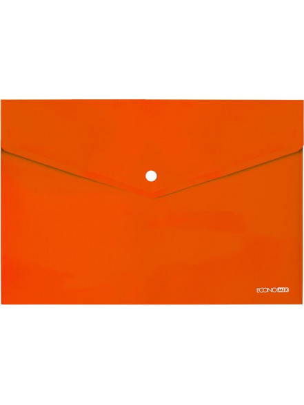 Mape-aploksne ar pogu A4 PP 180 mk oranža