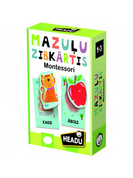 Montesori zibkartītes mazuļiem, LV