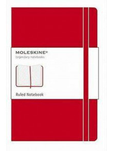 Piezīmju grāmata Moleskine Classic, līniju, sarkanos vākos, 13x21cm, 240 lapas