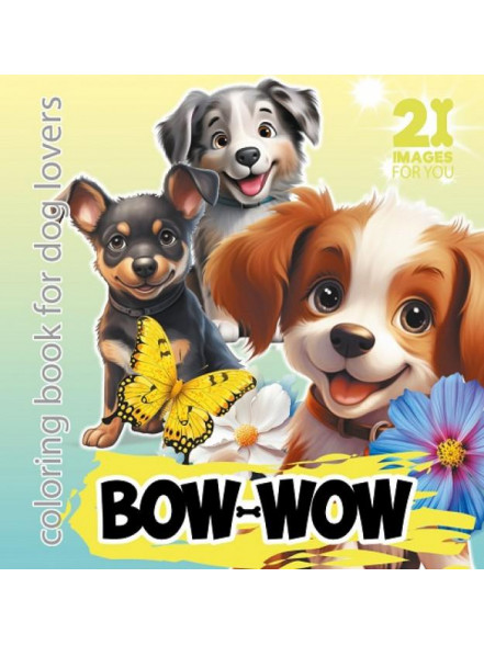 Krāsojamā grāmata FRESH 160*160mm, 24lp Bow-Wow (dizains 23391)