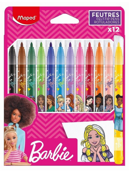 Flomāsteri MAPED Barbie 2.8mm 12 krāsas