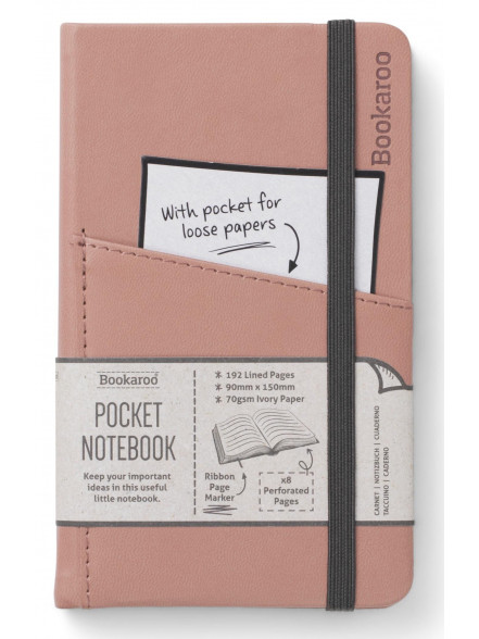 Blociņš Bookaroo POCKET (A6) - sārts