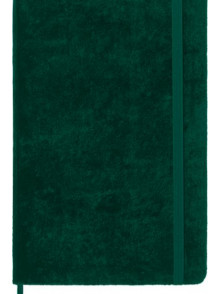 Piezīmju grāmata Moleskine Velvet Collection, A5/līniju, zaļš samta vāks, dāvanu kaste
