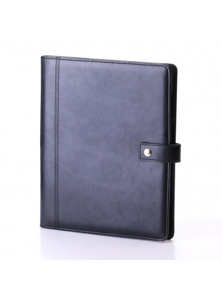 K/2026 Dienasgrāmata ADVOCATE apvākos ar pogu, mākslīgā āda, melns