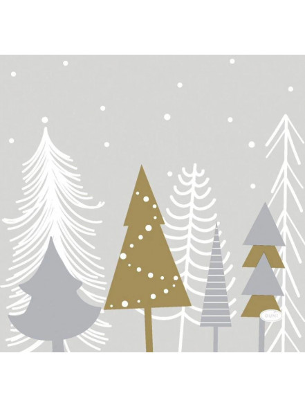 Salvetes 33cm Z WINTER TREES (20)