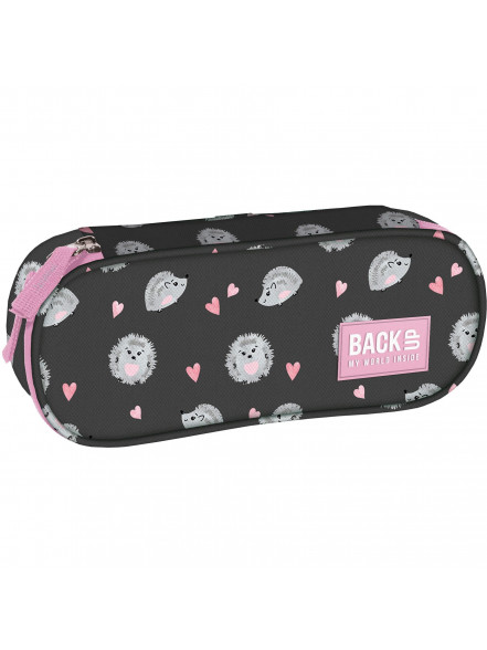 Penālis BACKUP 23 x 9 x 5 cm, 120 g., melns ar ezīšiem