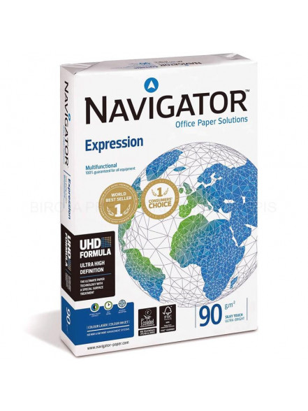Biroja papīrs 90 g., A4, 500 loksnes, Navigator Expression UHD