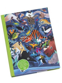 Līniju klade ar zīmuli - Endan gered Animals Deluxe Journal