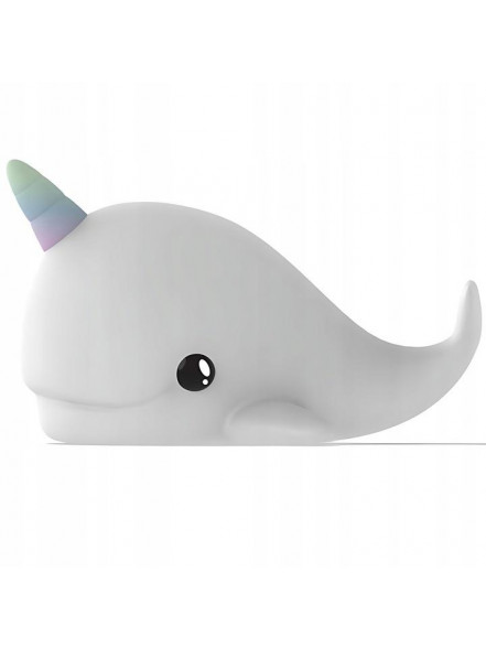 Nakts lampa  Baby Narwhal (SPLASH) with gradient horn (USB)