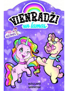 Vienradži un lamas. Krāsojamā grāmatiņa