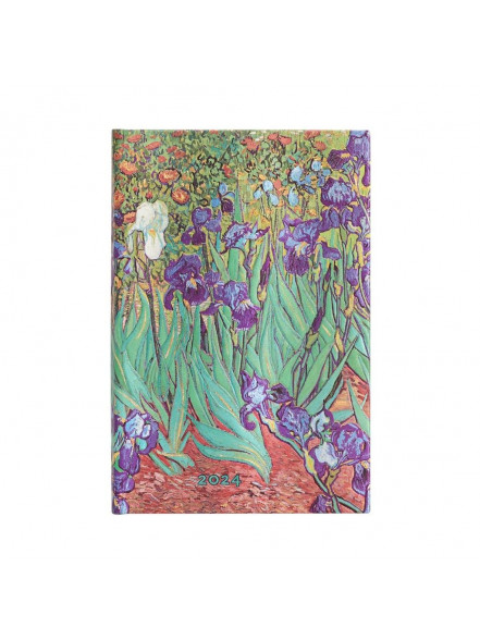 Dienasgrāmata 2024 Van Gogh’s Irises, mini, week horizontal
