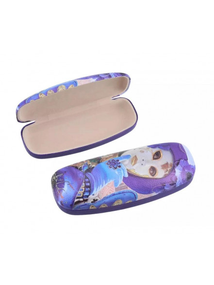 Briļļu futlāris 16x6.5x4cm Maski Weneckie 021-