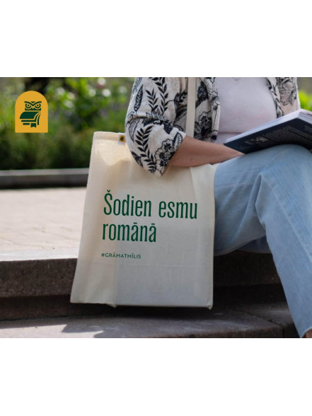 Auduma maisiņš Šodien esmu romānā (bēšs)