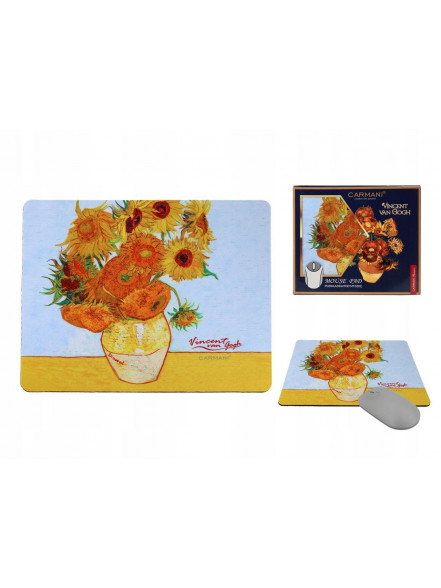 Datorpeles paliktnis 20x24cm V.Gogh Saulespuķes 022-0573